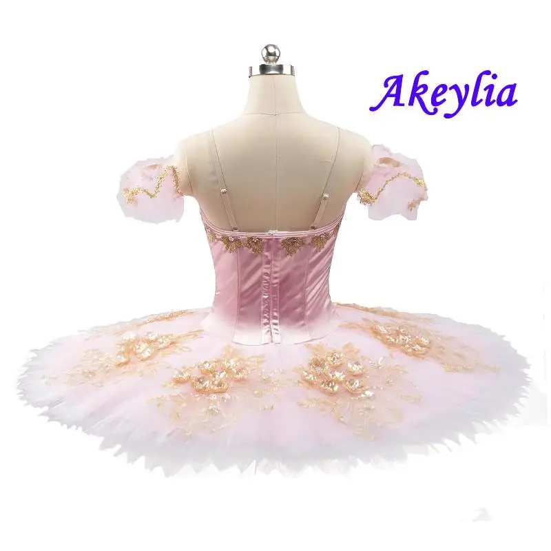 Sleeping Beauty variation Professional Ballet Tutu pink the Nutcracker Classical pancake Ballet Costume Platter Tutu dress 0258