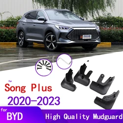 4pcs Black Mud Flaps For BYD Song Plus EV DM-i 2020-2023 Mudflaps Splash Guards Mud Flap Front Rear Mudguards Fender