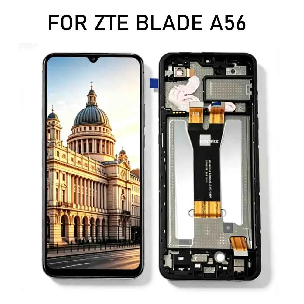 For ZTE Blade A35 A55 A75 4G A76 5G V60 Design A36 A56 LCD Display