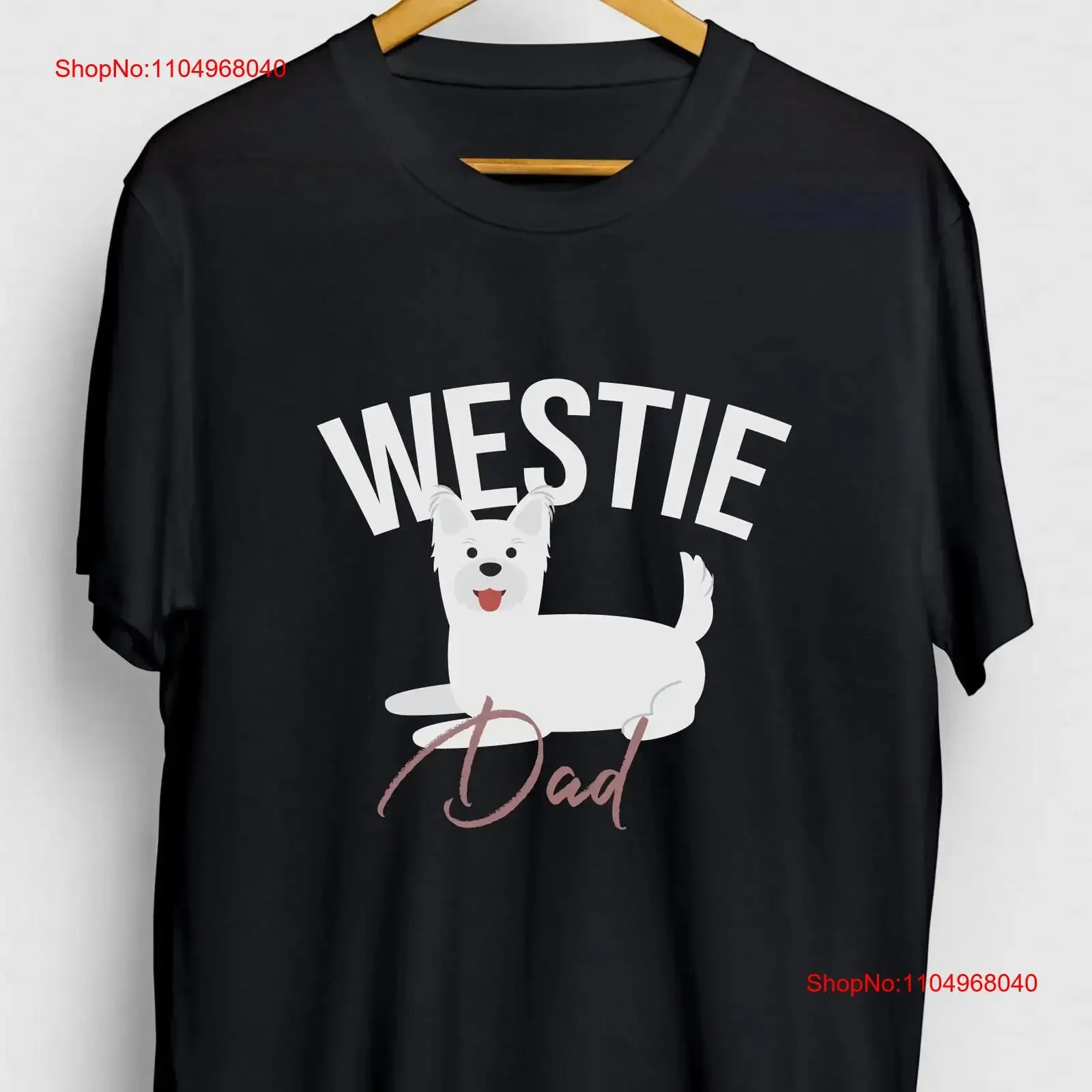 Westie camiseta s Westland Terrier mamá perro papá juventud vintage lavado ligeramente Unisex elegante estirado cómodo