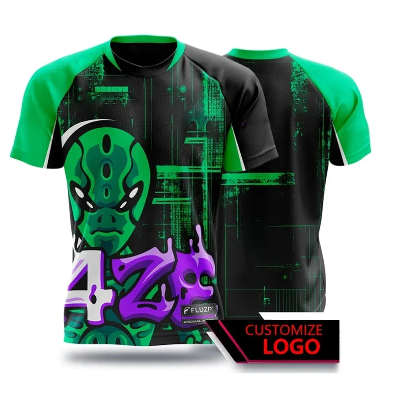 Hot Summer Men's Football 3D Printed T-shirt Game Wear Men's Esports Short Sleeve Fashion Oversized Top Fitness Crew-neck T-shir