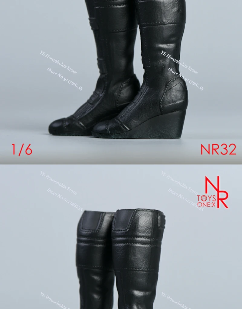 NRTOYS NR32 1/6 Female Soldier Thick Heeled Long Boots Mini Weapon Electritic Batron Model Toys For 12