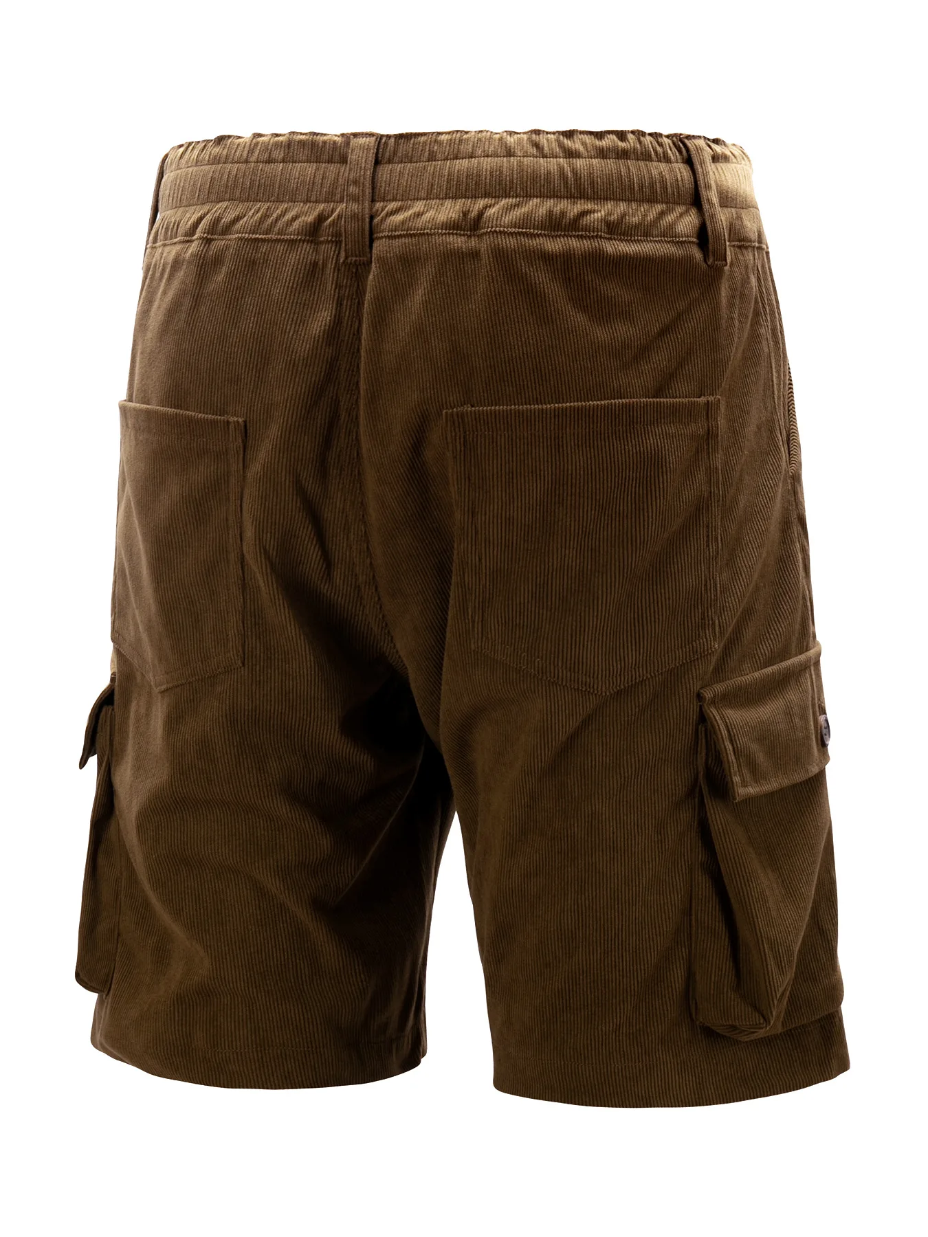 Herren Retro Cord-Cargo-Shorts mit Mehreren Pattentaschen, Relaxed Fit, Vintage Workwear, Lässige Outdoor-Wanderhose – Detail 7