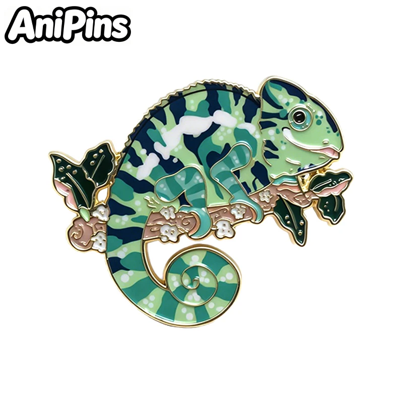 AniPins Lovely Animal Pins 10-design Enamel Cat Bird Animal Fish Tiger Metal Brooch Pin For Backpack Clothes Lapel Badge Gifts - view 5