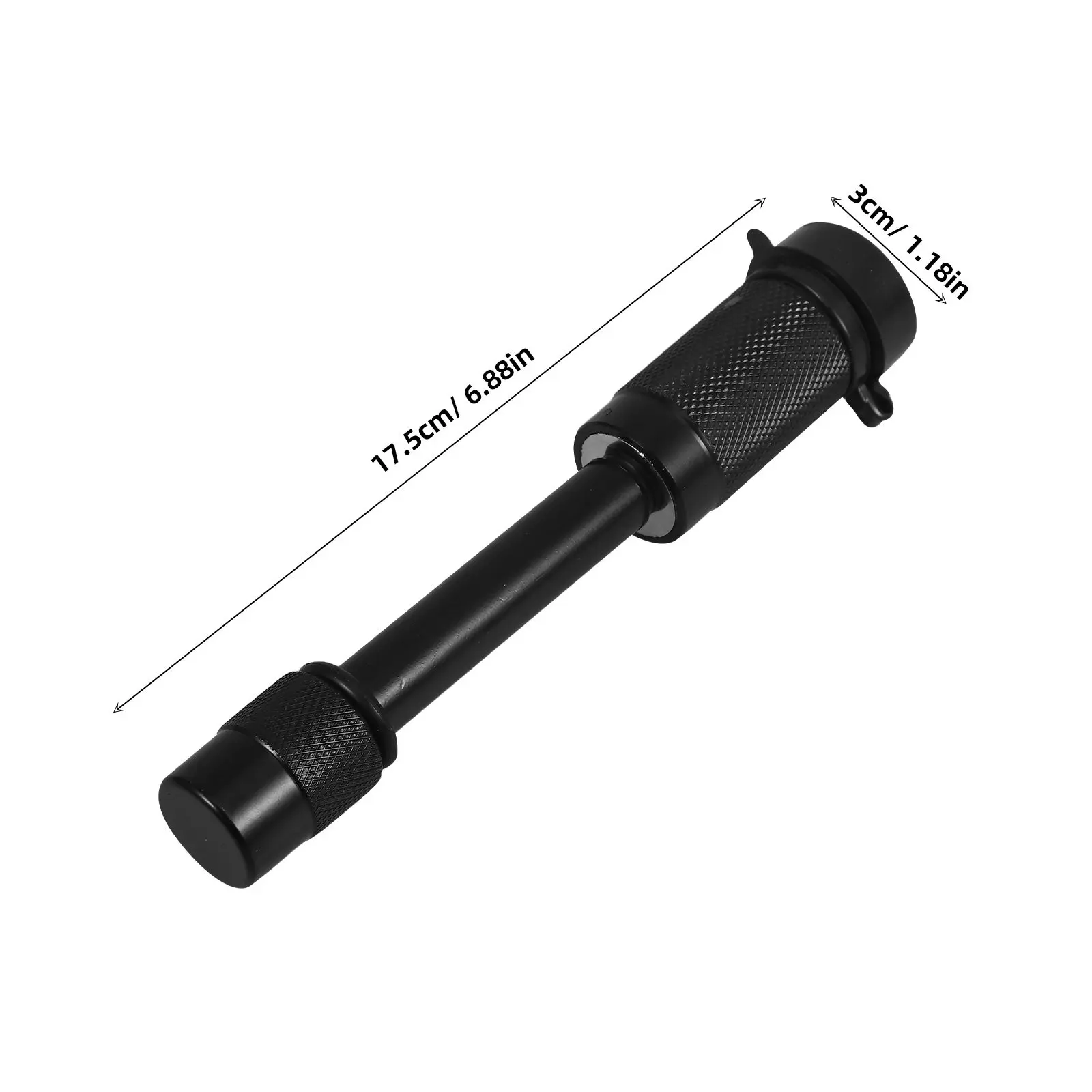 Heavy-Duty Straight Hitch Pin Lock for Trailer Tow Ball Mounts Anti-Theft Security Lock High-Grade Hardened Steel Rubber-Sealed