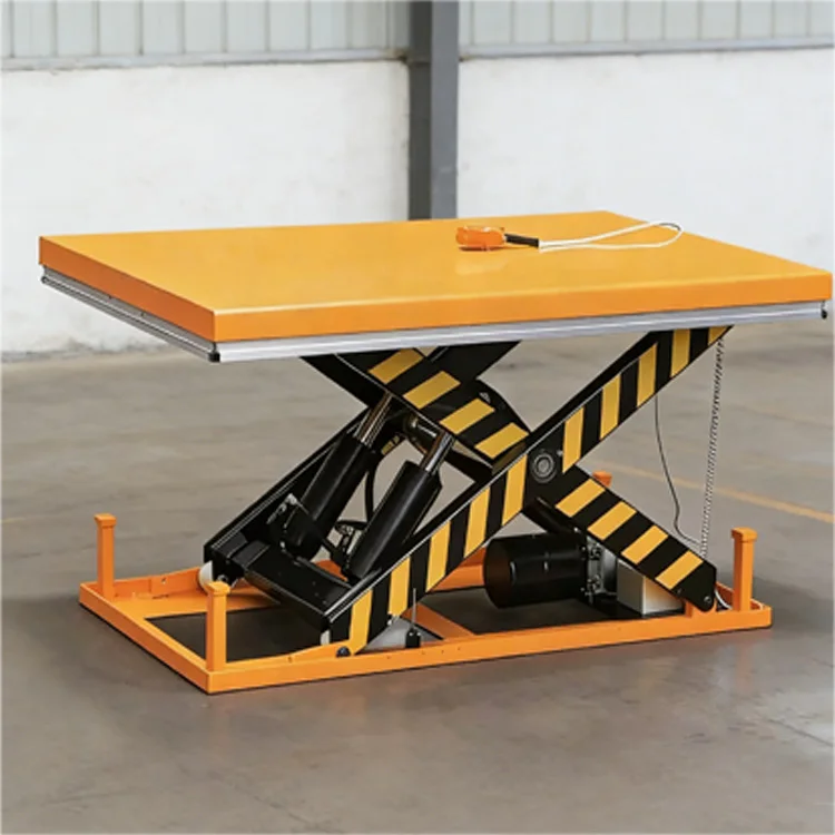 Hydraulic Folding Dock Leveler Steel Mobile Container Loading Ramp New Scissors Lift Adjustable Lifting Platform 3T Capacity 2