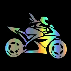 Car Sticker Girl Motorcycle Rider Decals Stickers on Car Reflective Motorcycle Waterproof and Sunscreen Car Styling,20cm*15cm