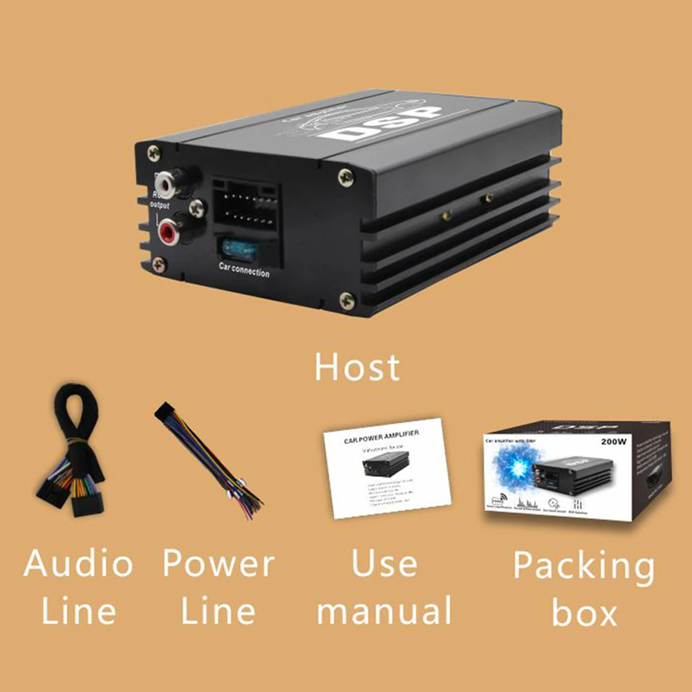 

Car DSP Digital Audio Processor 4 Channel DSP Car Power Amplifier Car DSP Amplifier for Car Audio Enhancement