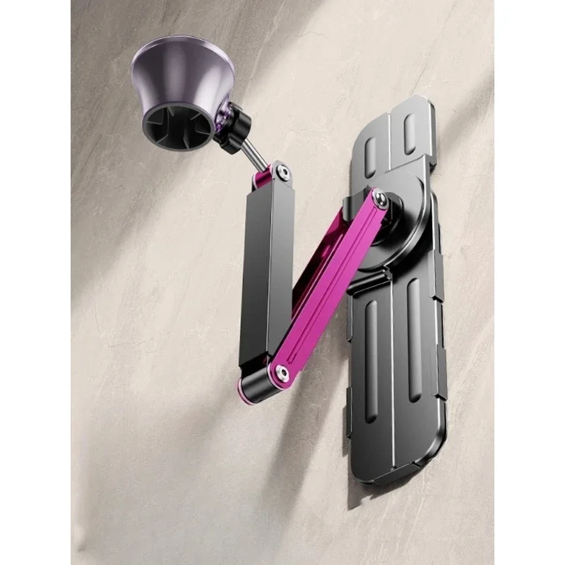 Electric hair dryer bracket, wall hanging, no punching, folding rack, free hands, hair dryer, fixed hanger, telescopic