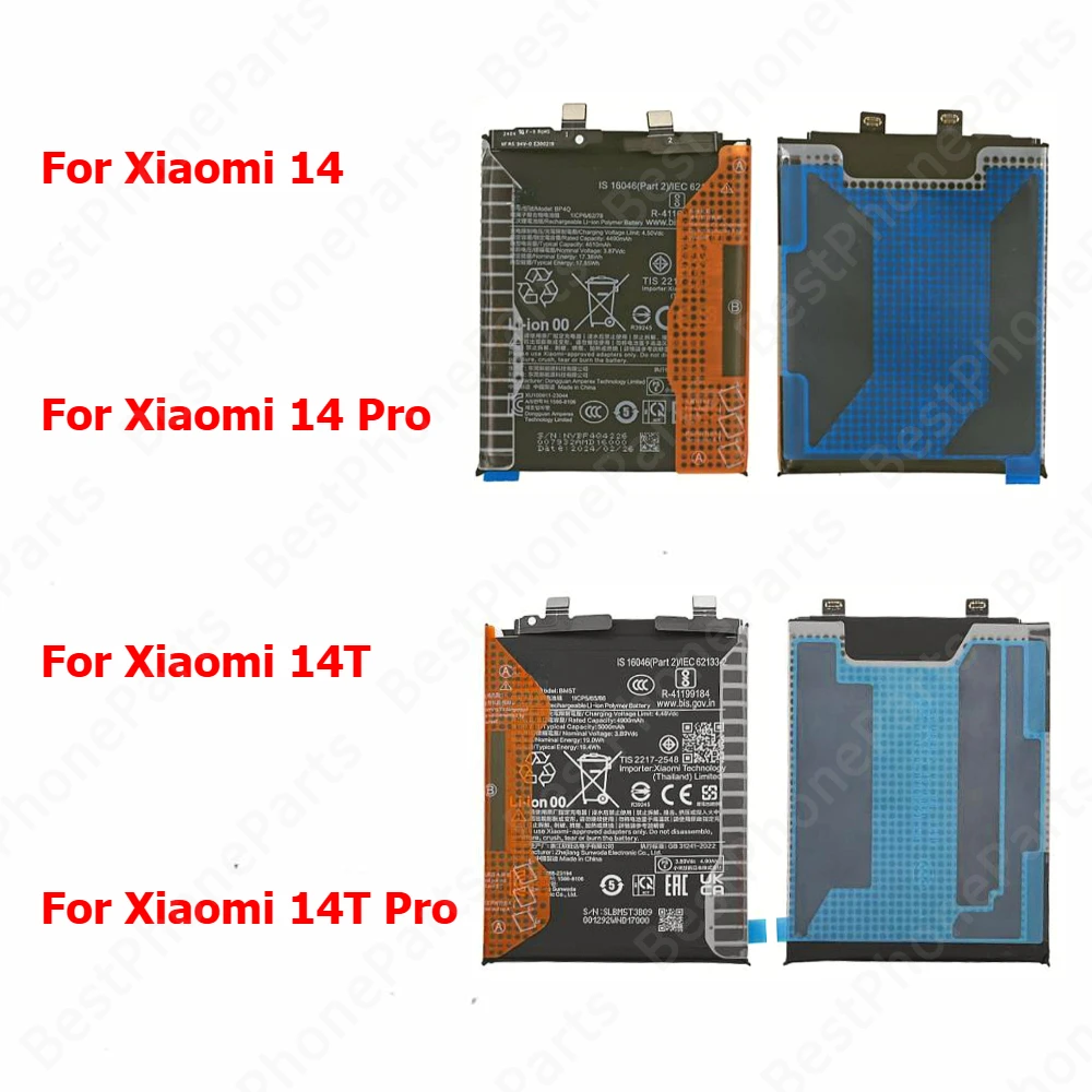 Xiaomi 14t pro 256GB　バッテリー98% Battery For Xiaomi Mi 14 14T Pro BP4Q BP4R BM5T BM5W Cellphone