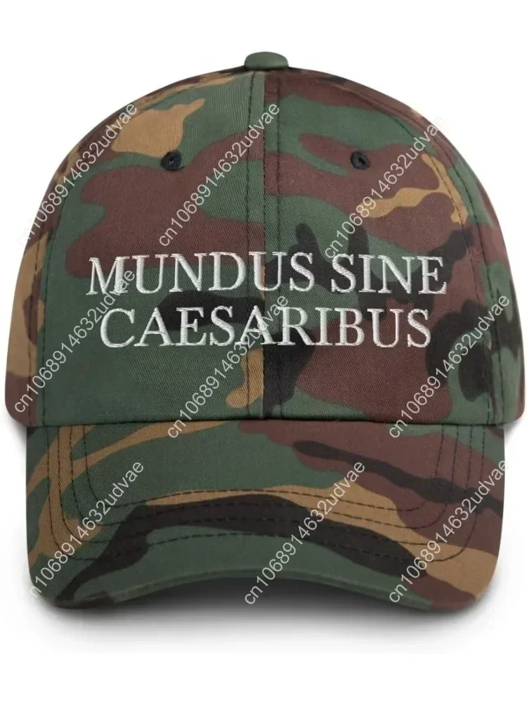 

Mundus Sine Caesaribus Camouflage Color Printing Hat Embroidered Dad Cap