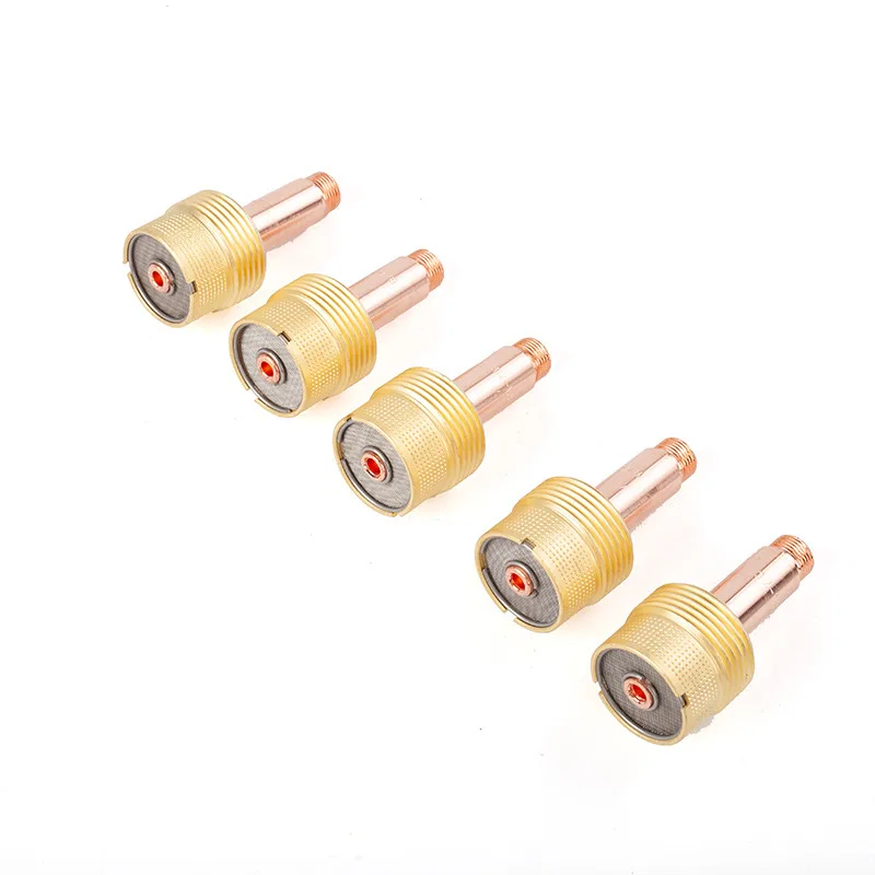 2/5Pcs 1.6/2.4/3.2/4.0mm Large Gas Lens Collet Body 45V116 45V64 995795 45V63 For TIG WP17/18/26 Welding Torch Kit