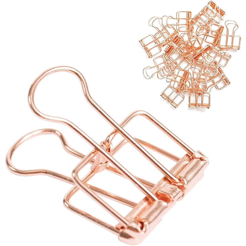 

10Pcs 19mm 32mm Binder Clips Paper Clip Office School Supplies Binding Supplies Files Bag Documents Bag Clips Metal Clips