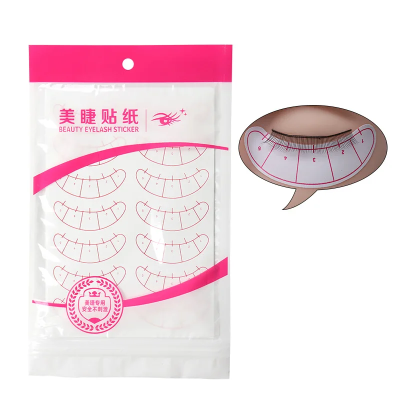 70 Pairs Lash Mapping Stickers Eyelash Extension Supplies Lashes Accessories Practice Eye Pads Eyelash Mapping Tips Stickers