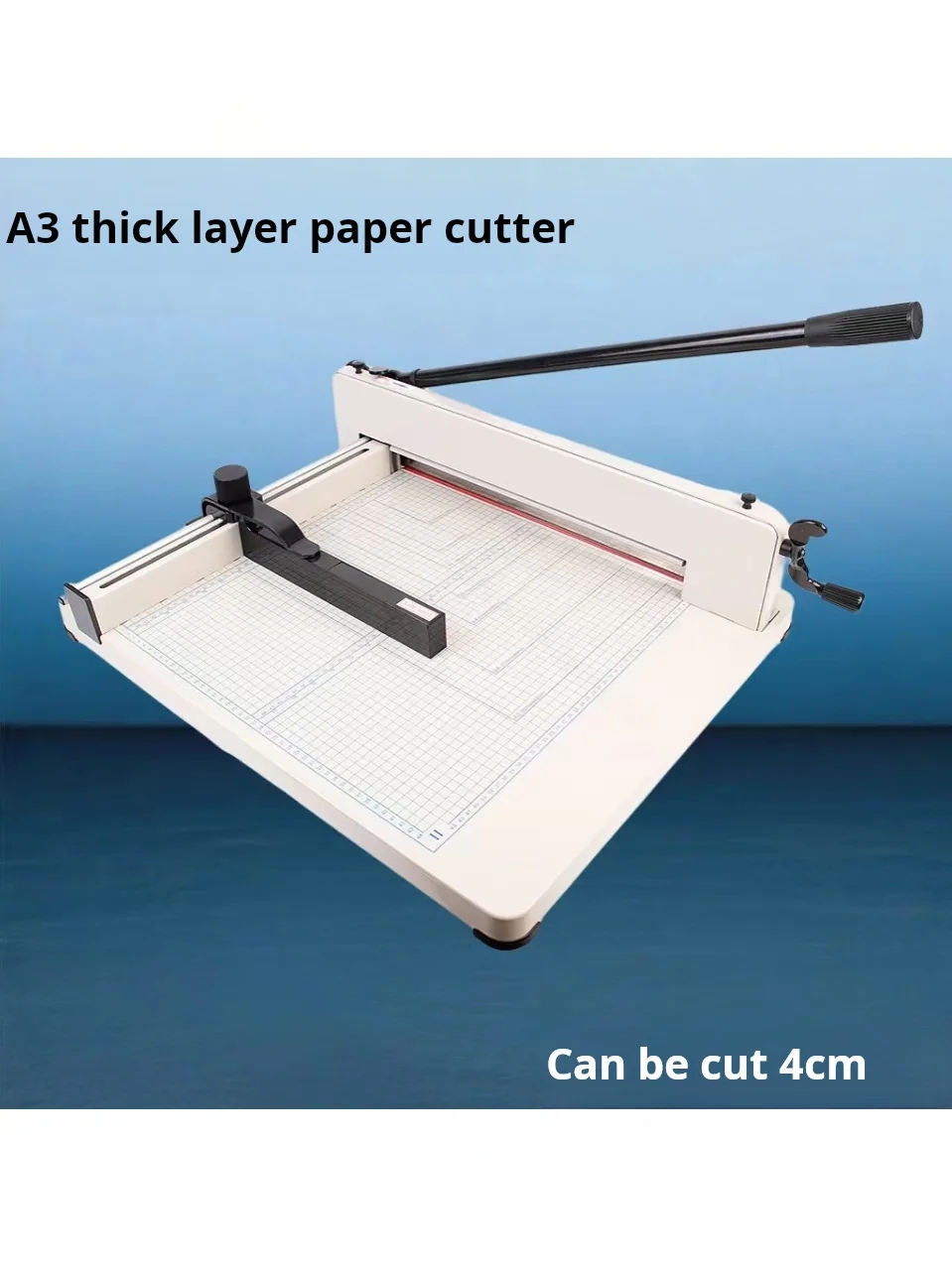 A3 Manual Paper Cutter, Heavy Duty Guillotine Paper Cutting Machine with Precision Scale for Office & Print Use