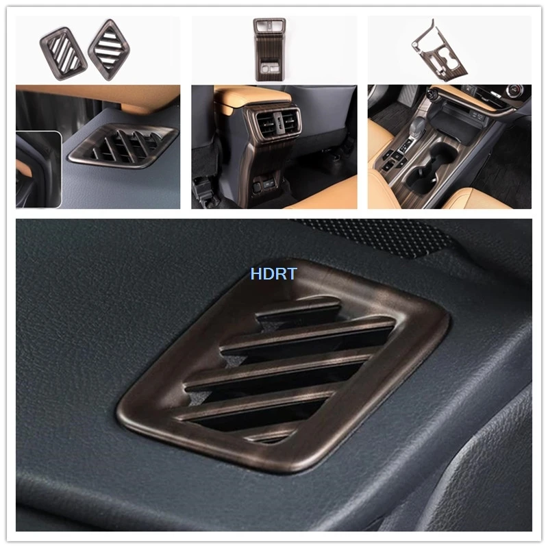 Car Style Gear Shift Window Control Panel Vent Outlet Steering Wheel Peach Wood Interior For Lexus NX NX260 NX350 NX400h 2022 +