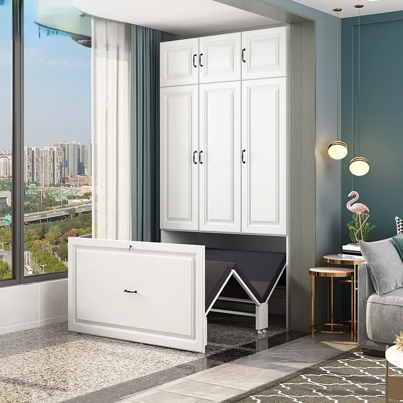 

Многофункциональный складной невидимый шкаф для кровати, встроенная домашняя небольшая квартира с шкафчиком, складная кровать, одиночный шкаф