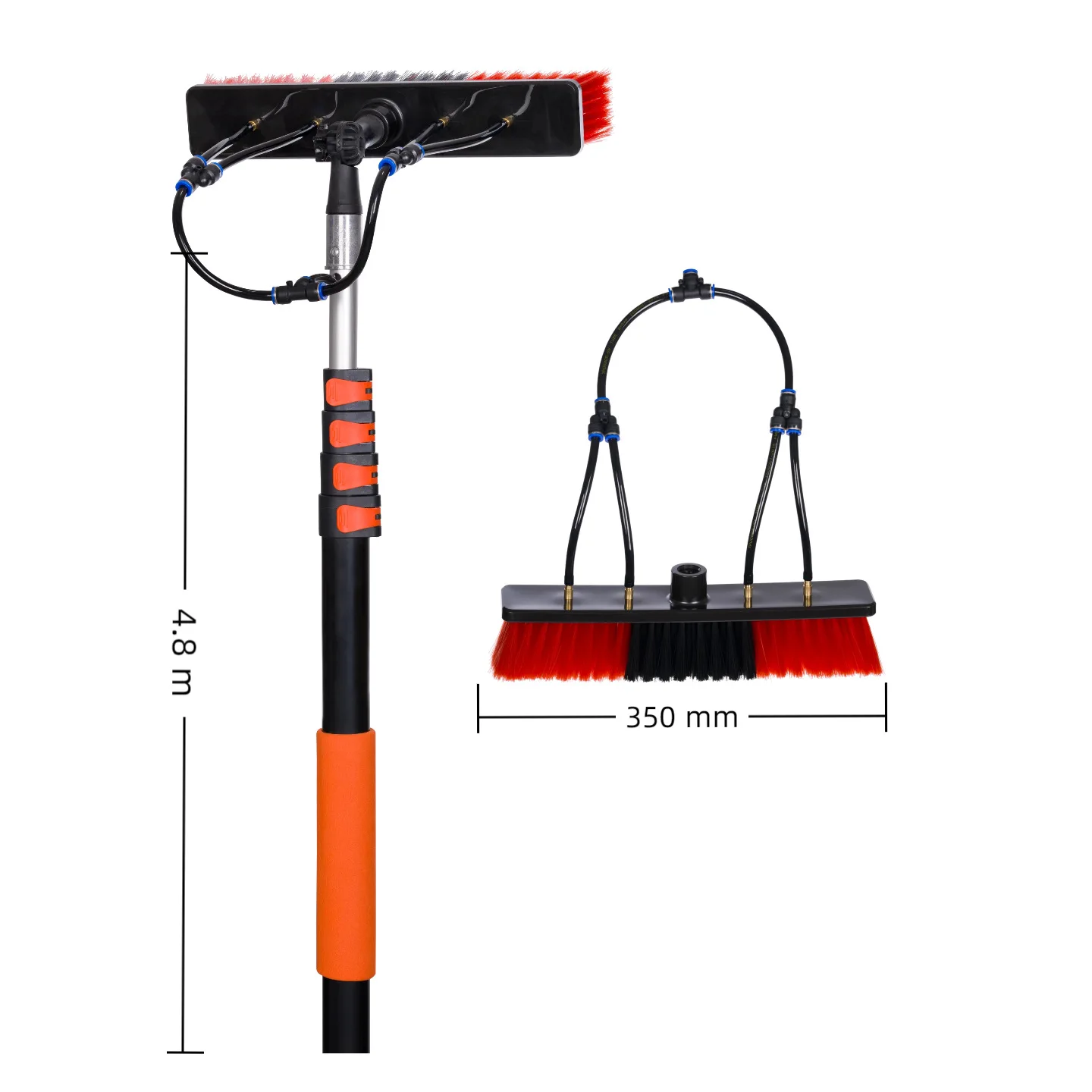 Special water brush for solar photovoltaic panel cleaning Multifunctional cleaning tool brush set Brush industrial use