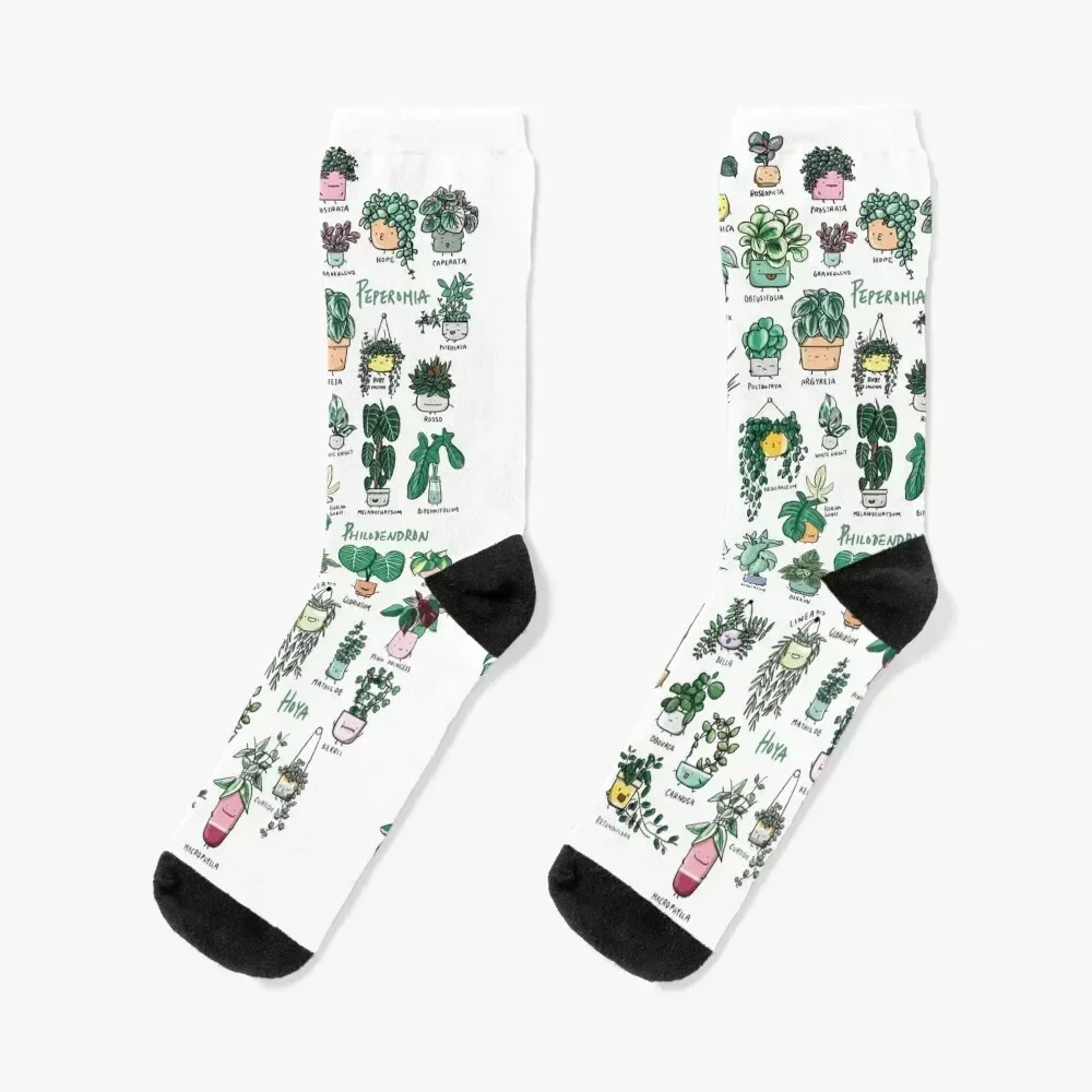 Plant Families Socks custom Crossfit halloween heated Socks For Girls Men's