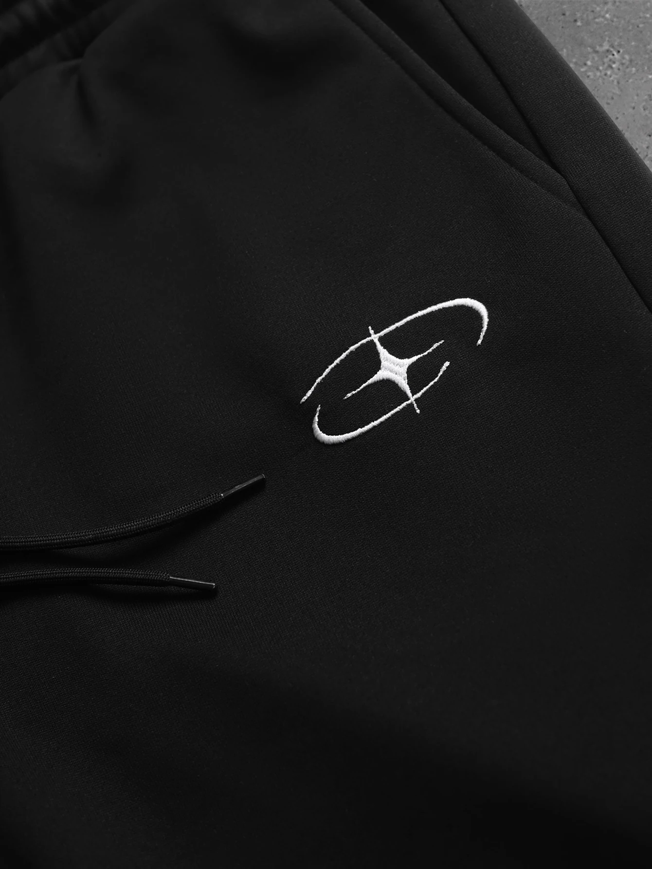 Fitness-Freizeithosen für Damen und Herren und Streetwear-Hosen mit Stickerei, doppeltem Bund, weitem Bein und Kordelzug, Größe S-2XL – Detail 6