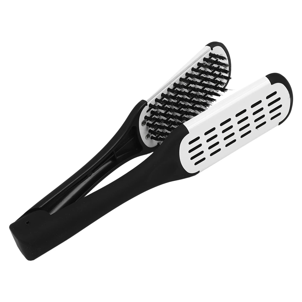 AA49 2X Professional Straightening Brush Hairdressing Tool Double-Sided Brush Hair Straightening