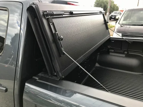 Hard tri-folding aluminum pickup truck cover folding tonneau cover for dodge ram1500 mitsubishis triton l200 for GWM POER