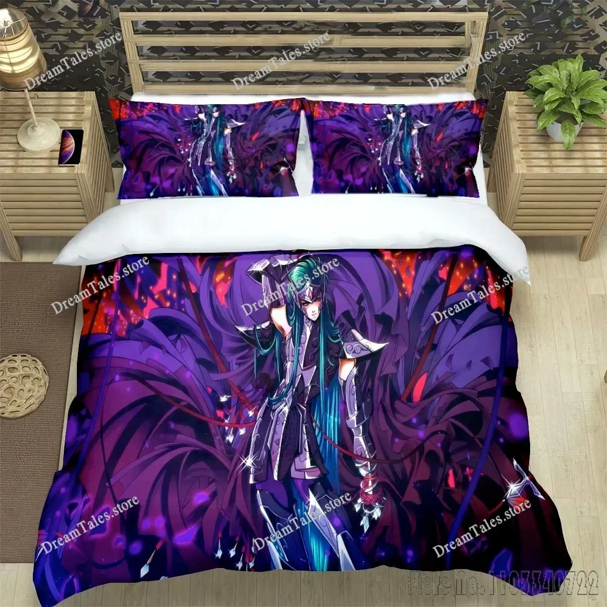 Saint Seiya 3D Duvet Cover Set HD Comforter Cover for Kids Bedding Sets Bedclothes Bedroom Decor Luxury Gift Home Textile