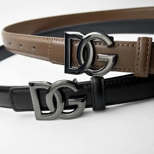 Imagen 2 del producto Nuevas señoras retro delgado moda Joker vestido jeans casual cinturón decorativo.