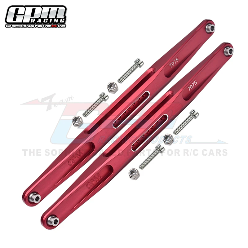 GPM aluminio 7075 brazo de arrastre trasero enlaces inferiores varilla de tracción inferior para TRAXXAS 1/7 UDR 85076-4