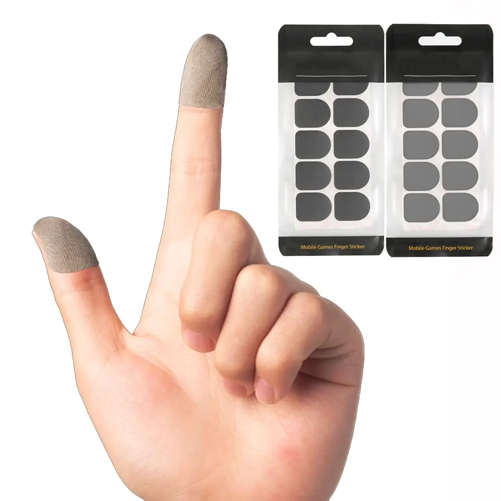 

10PCS Anti Sweat Non Slip Finger Sleeve Mobile Game Sticker Smart Touch Screen Gaming Gloves Breathable Finger Cots Accessories