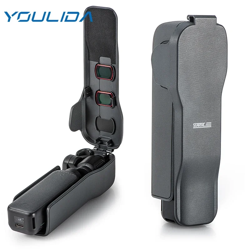 Funda protectora de bolsillo 3 para DJI Osmo Pocket 3, accesorios, Protector de pantalla de lente de cámara, funda con tapa anticaída, funda de liberación rápida