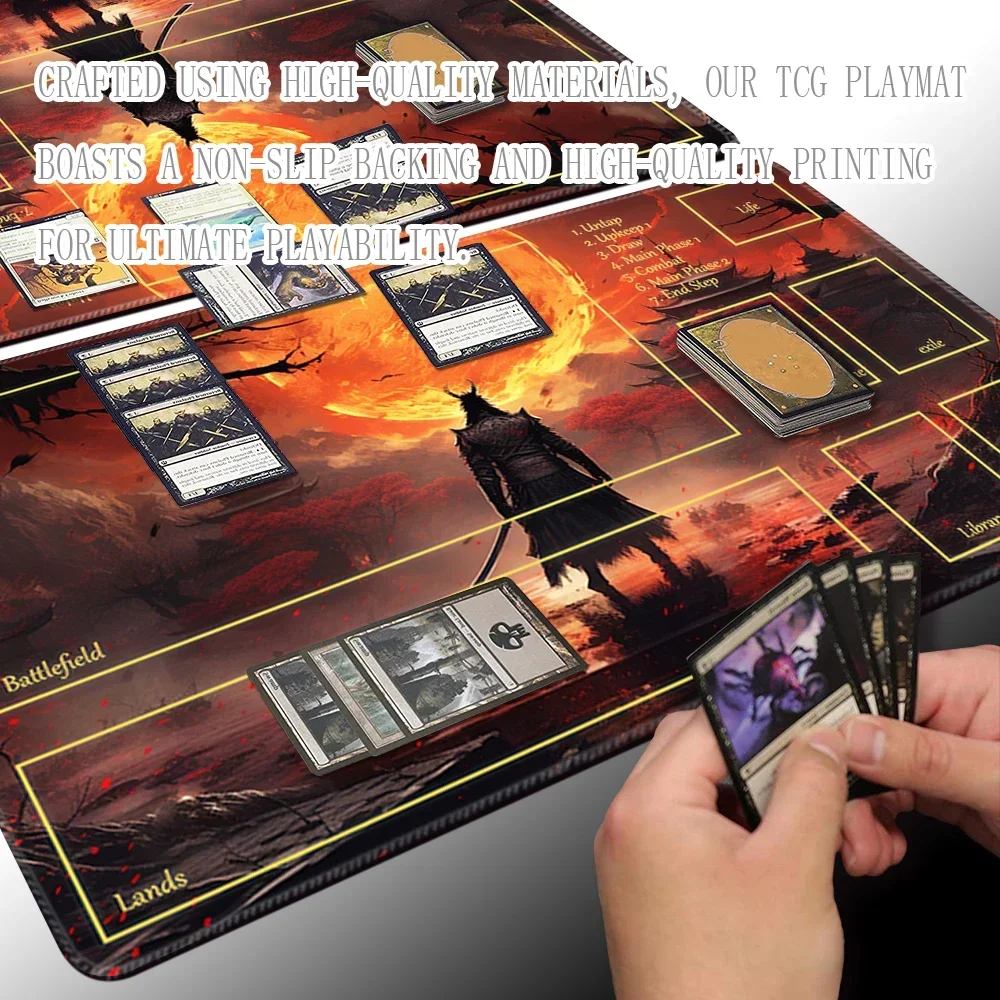 The Lost Soul- Board Game MTG Playmat Game Mat Size 60X35 CM Compatible for TCG