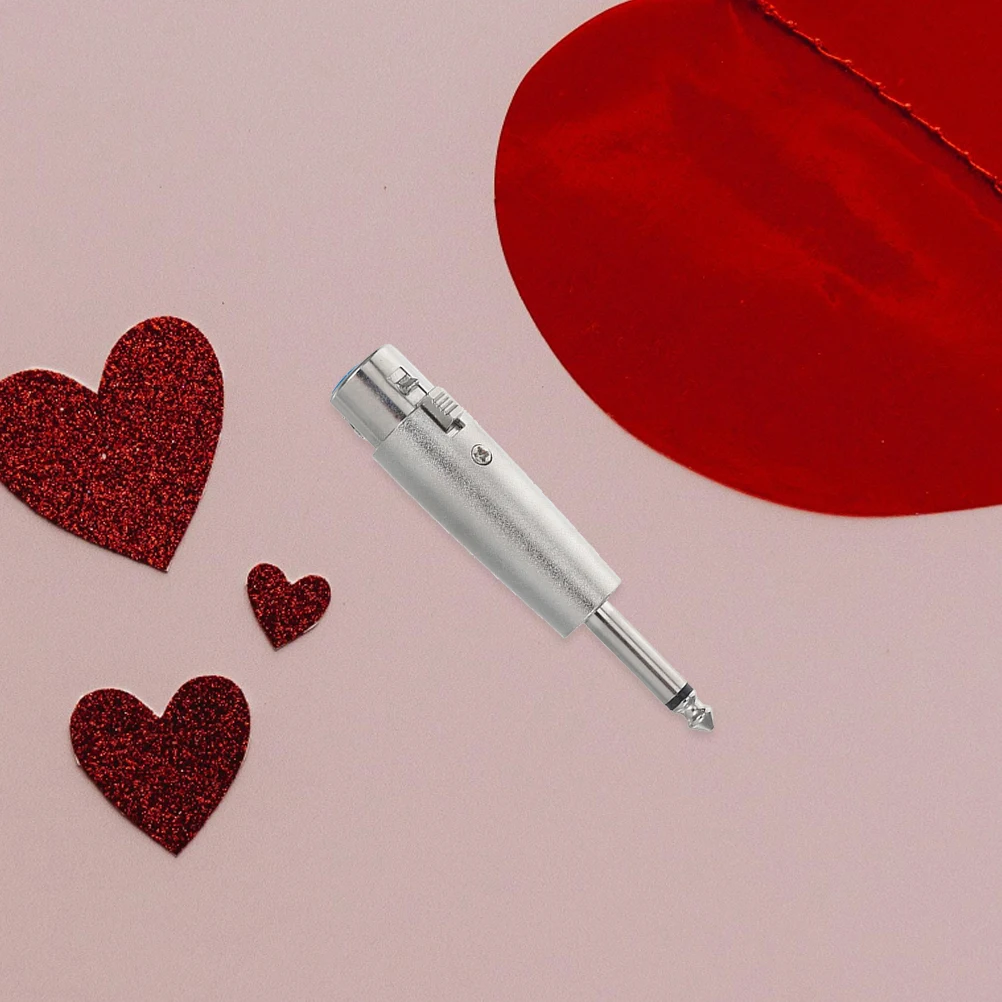 

6Pcs Audio Mic Connector Xlr Adapter 6.35mm 3 Pin Male to Female Converter for Mixer Recording Performance