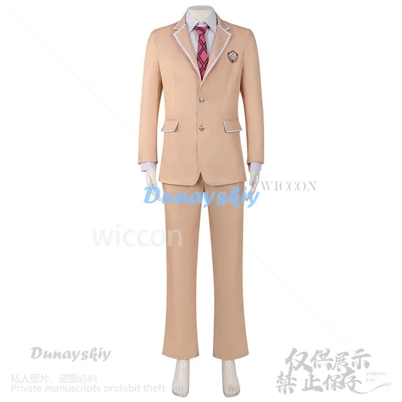 2025 22 أنيمي لقد تزوجت مع الفتاة التي أكره معظم في الفصل هوجو سايتو تأثيري حلي DK زي مدرسي الباروكات للرجل كوس مخصص