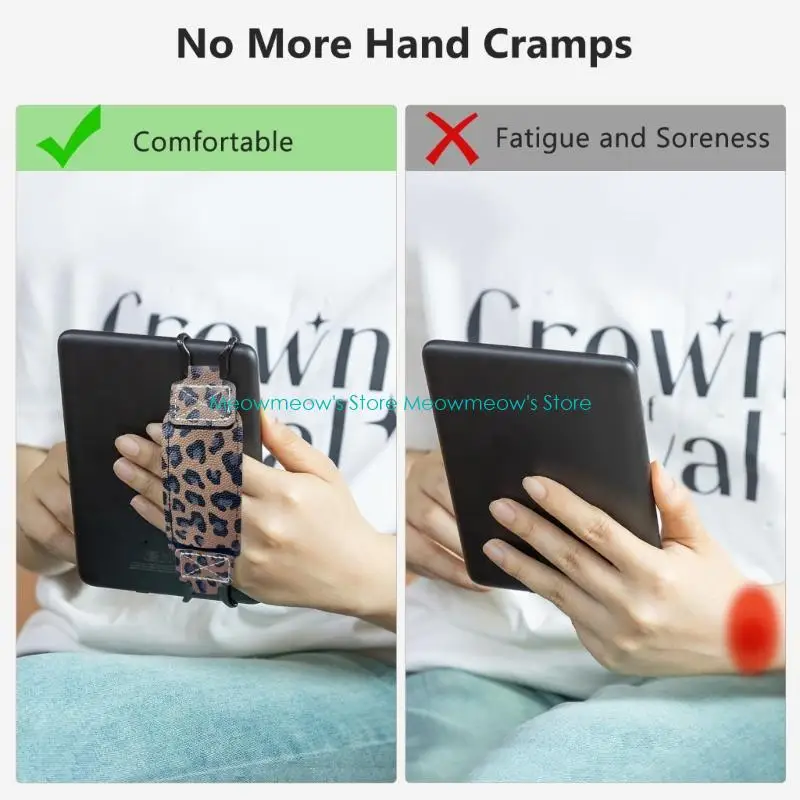 

W91A Flexible E Reader Hand Strap For 6 7 8inch Tablets Secure Comfortable Carry Solution