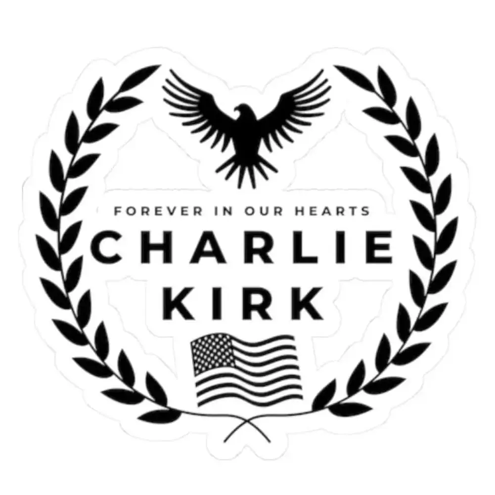 

Charlie Kirk Commemorative sticker Patriot decal, gift decoration, suitable for laptops, mobile phones and water bottles