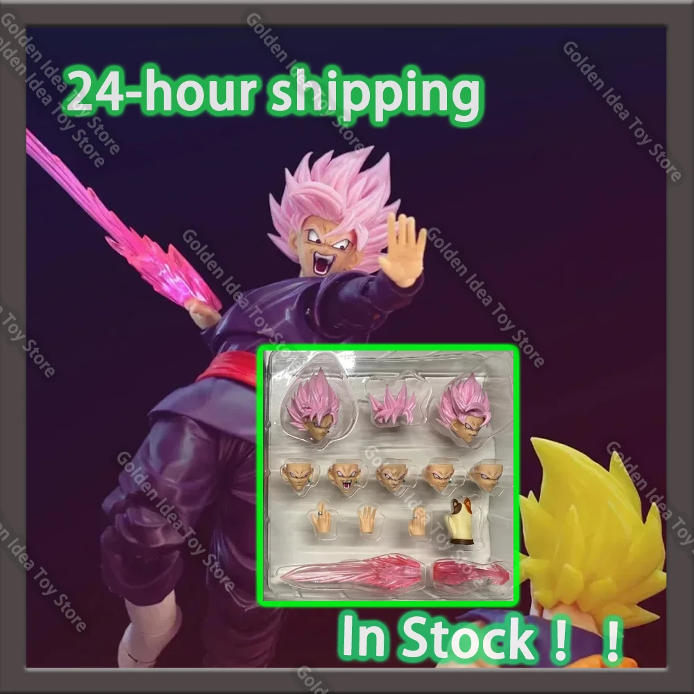 

In Stock DL Zamasu Head Accessories Action Figures CUSTOM Dragon Ball Z SHF Super Saiyan Rosé Son Goku Black Anime Model Toys