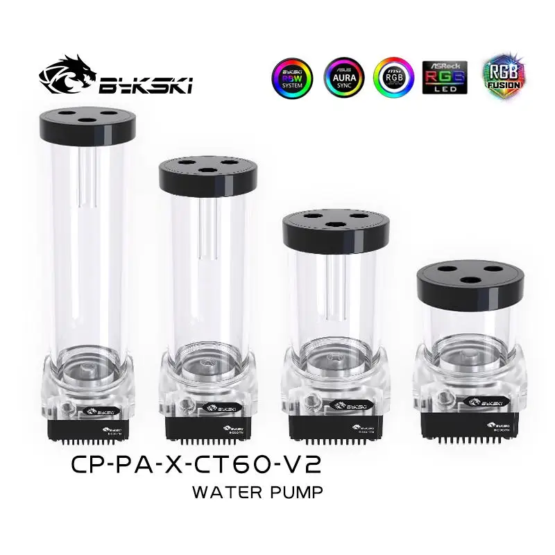 Go! Bykski AIO DDC Combo Pump+Reservoir Maximum 3800RPM / Flow Lift 3m / 300L/H Water Cooling Cylinder Tank Length