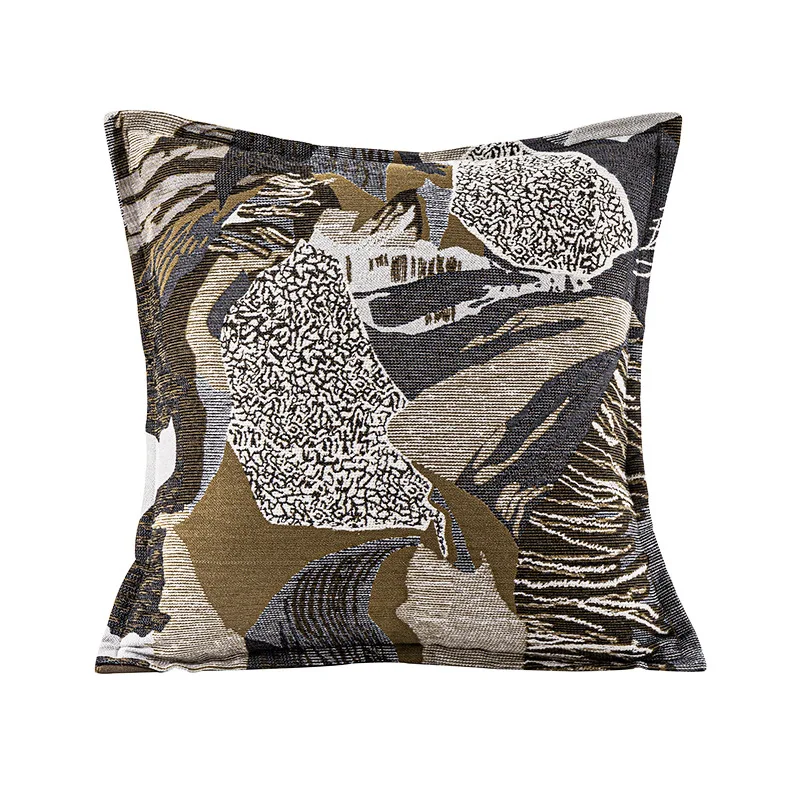 Nordic Modern Simple Jacquard Cushion Cover 45x45cm Luxury Throw Pillow Covers for Bedroom Living Room Sofa Homestay Home Decor