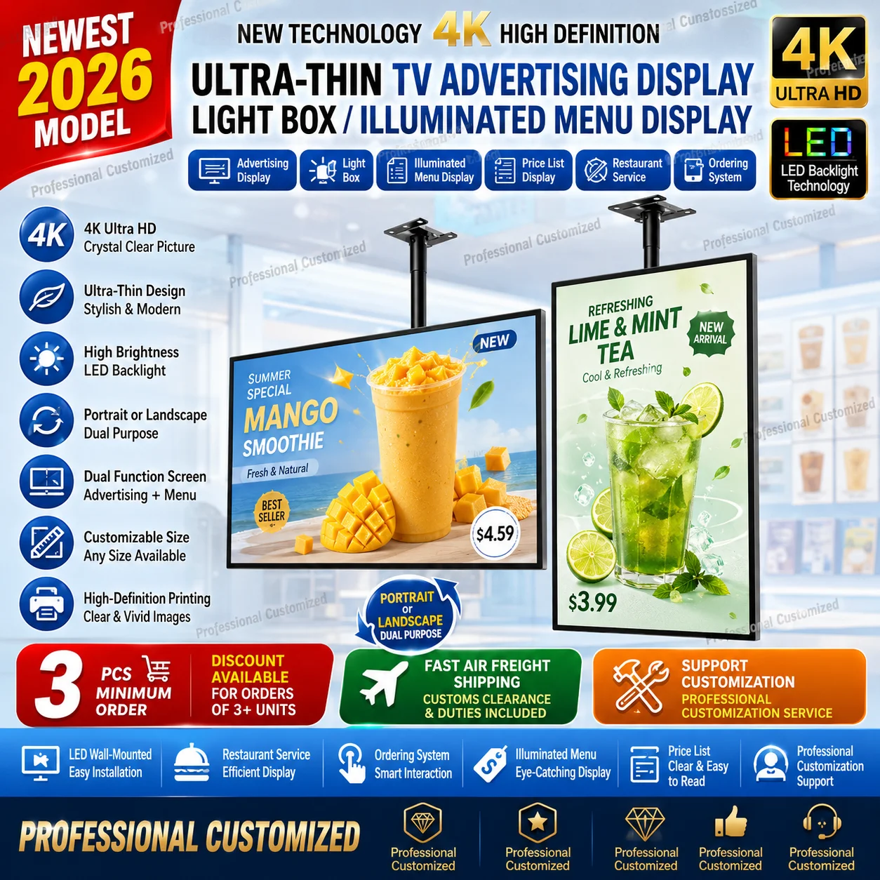 7 light boxes of 50*70cm shipped to Israel