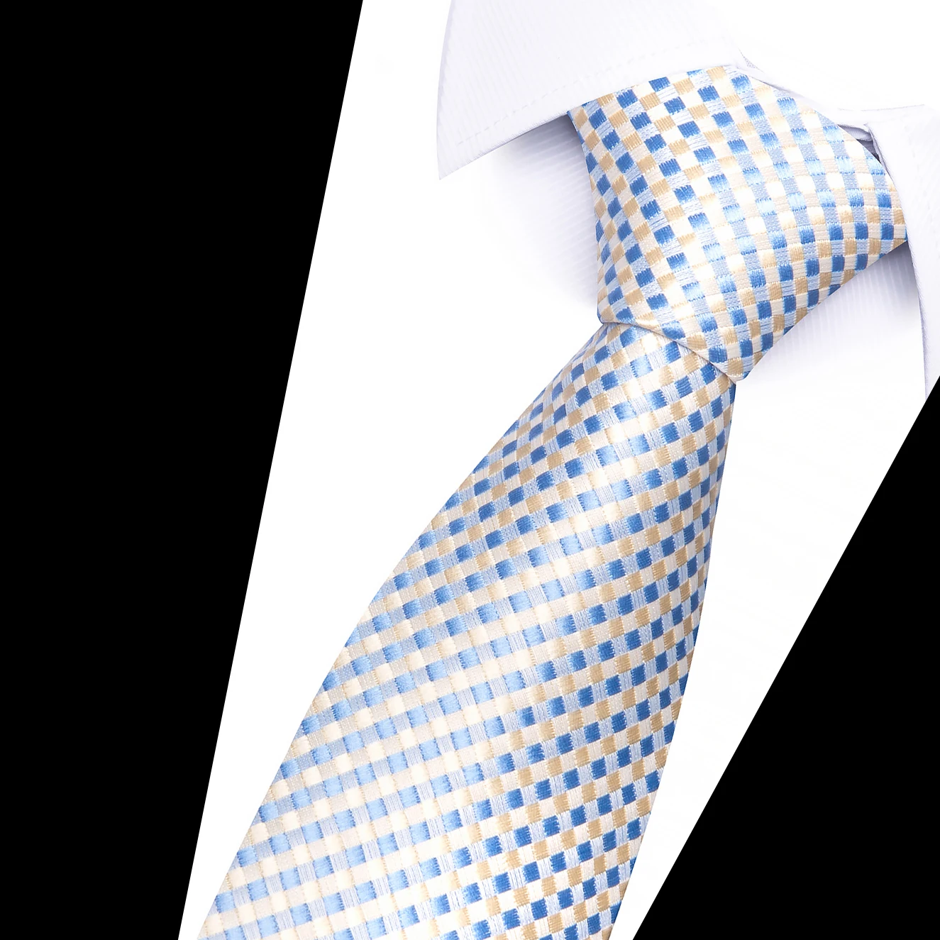 A Men's Tie with One Diagonal Stripe, a Good Choice for Daily Gentlemen and Suit Accessories