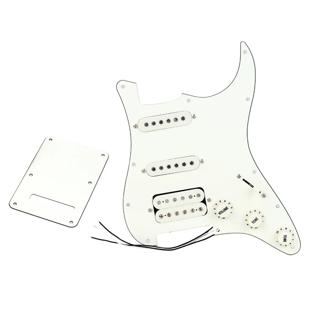 

SSH Loaded Prewired Guitar Pickguard Humbucker Pickups Set for Electric Guitar,3Ply Aged White