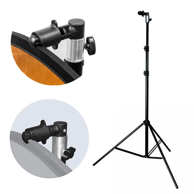 

Aluminum Photography Reflector Holder Clip For Photo Video Studio Background Tripod Stand Softbox Disc Holder Adapter Bracket