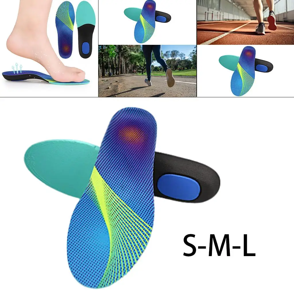 Comfortable Orthotic Insoles Arch Support Cushioned EVA Shoe Inserts for Flat Feet High Arch Unisex Relieve Foot Soreness