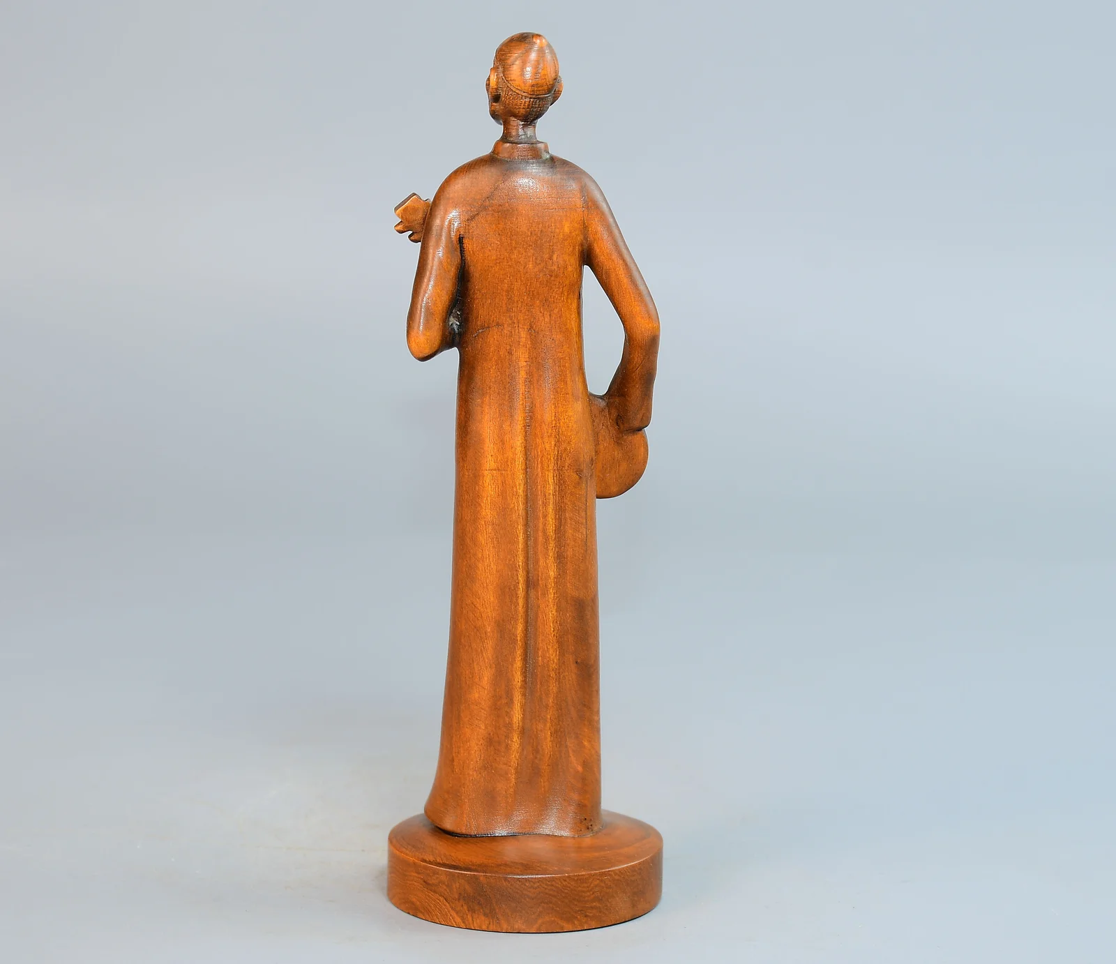 Boutique Small Leaf Boxwood Carving Old Beijing Figure Handlebar Piece