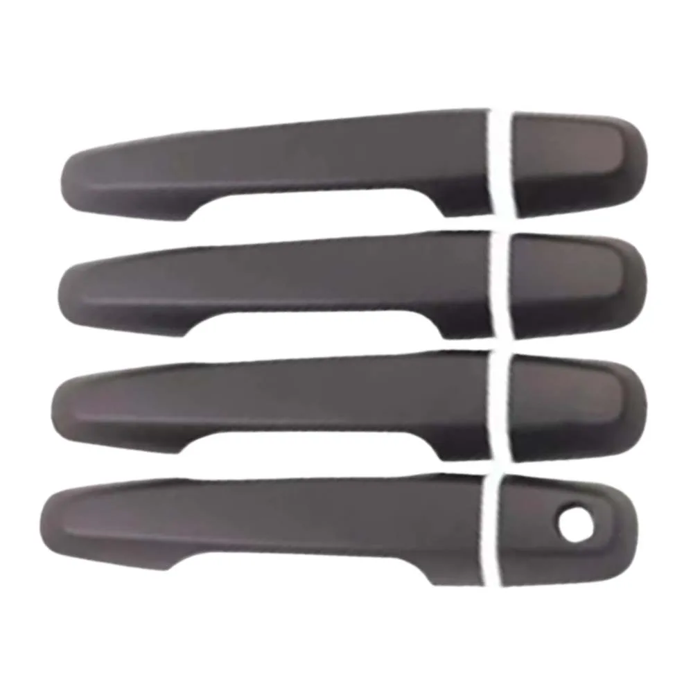 Car Upgrade For Mitsubishi L200 Triton 2006-2014 Black Door Handle Cover Keyhole Cars Accessories Decoration Styling Stickers