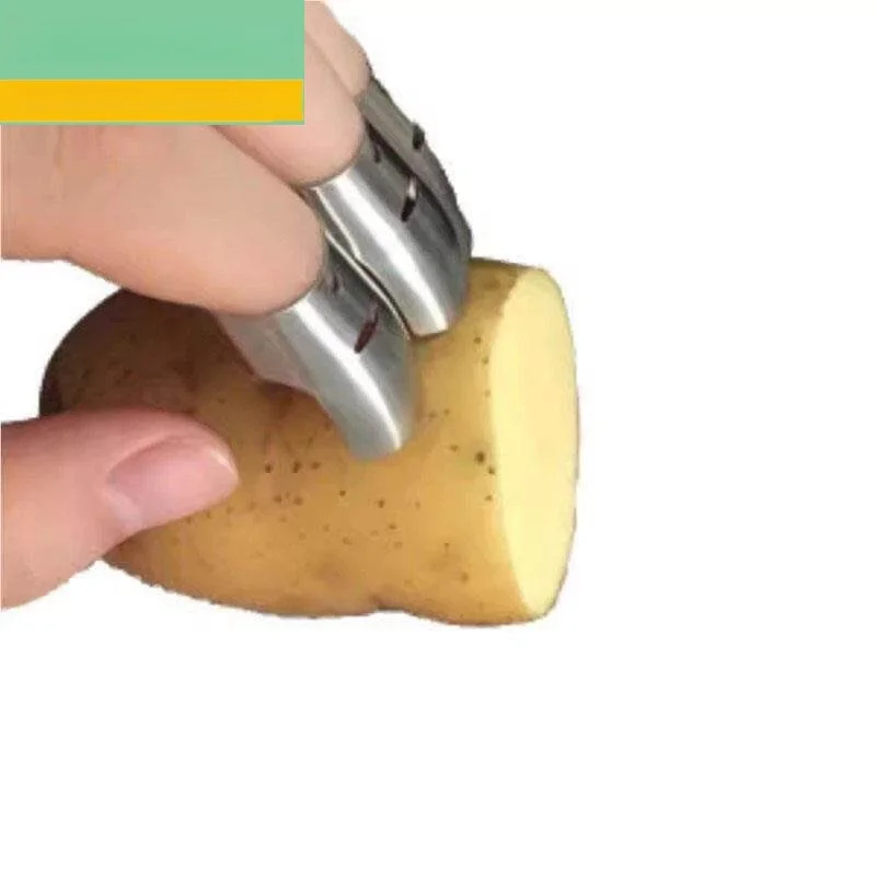 New Hand Protection Finger Covers Metal Vegetable Cutter Anti-Cut Practical Wear-Resistant Nail Covers for Beginners