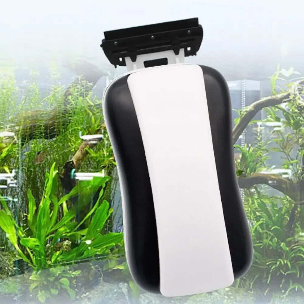 

Magnetic Aquarium Algae Scraper Double Side Professional Fish Tank Wiping Brush Ergonomic Handle Aquarium Cleaner Hotel