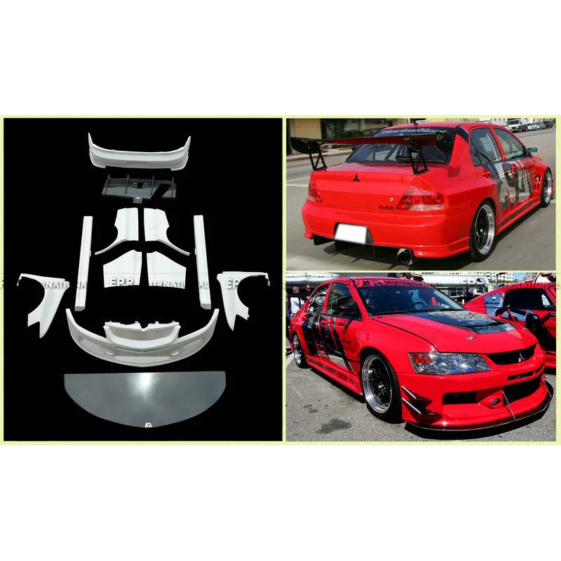 

SAAR Suitable for Mitsubishi Evolution EVO8 9th Generation Modification Parts APR Resin Fiber Wide Body Full Set Big Surround