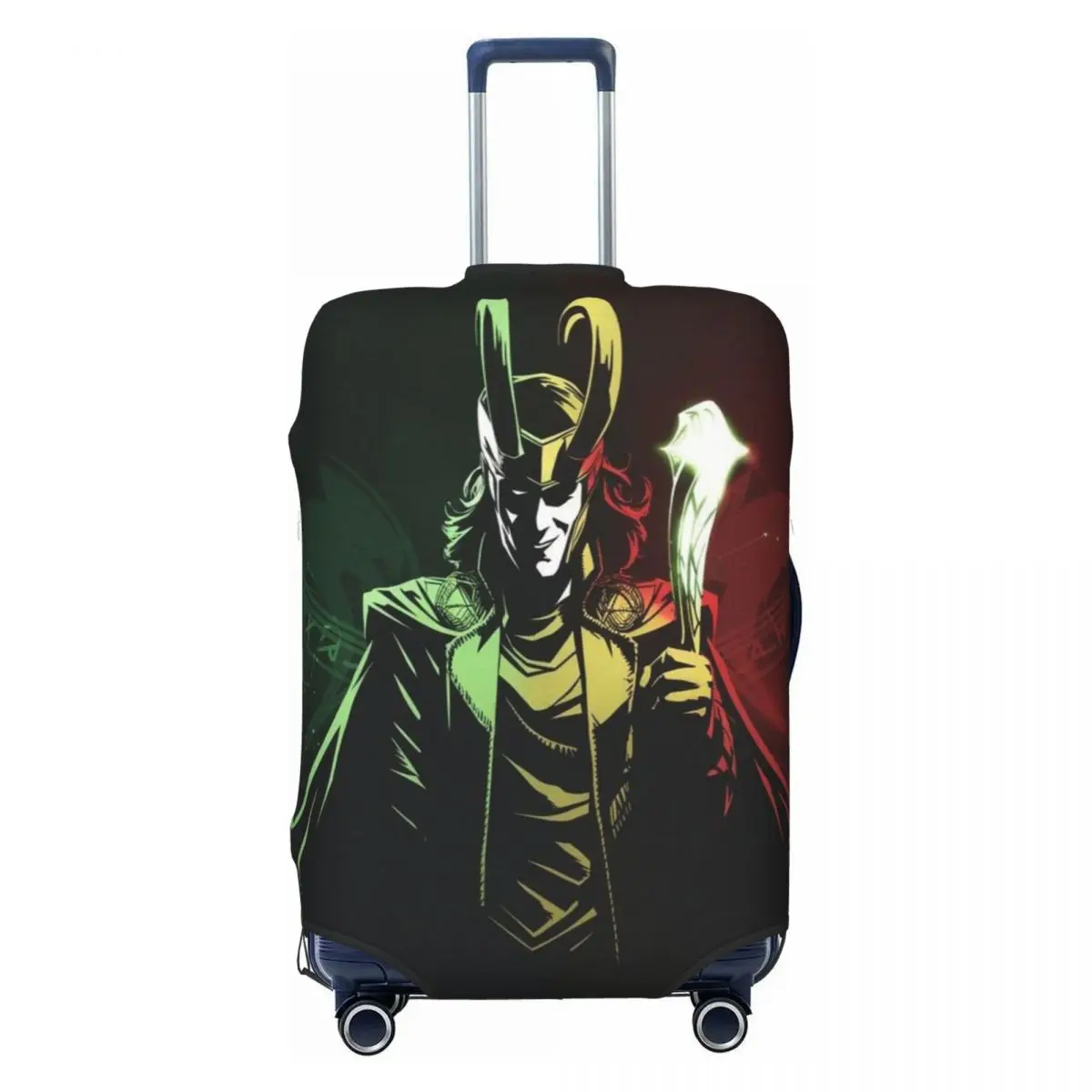 

Custom Loki Movie Suitcase Cover Elastic Travel Luggage Covers for 18-32 inch
